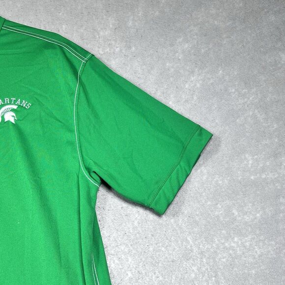 Nike Shirt Polo Mens X-Large Michigan State Spartans Dri Fit Stretch Performance - Picture 5 of 13